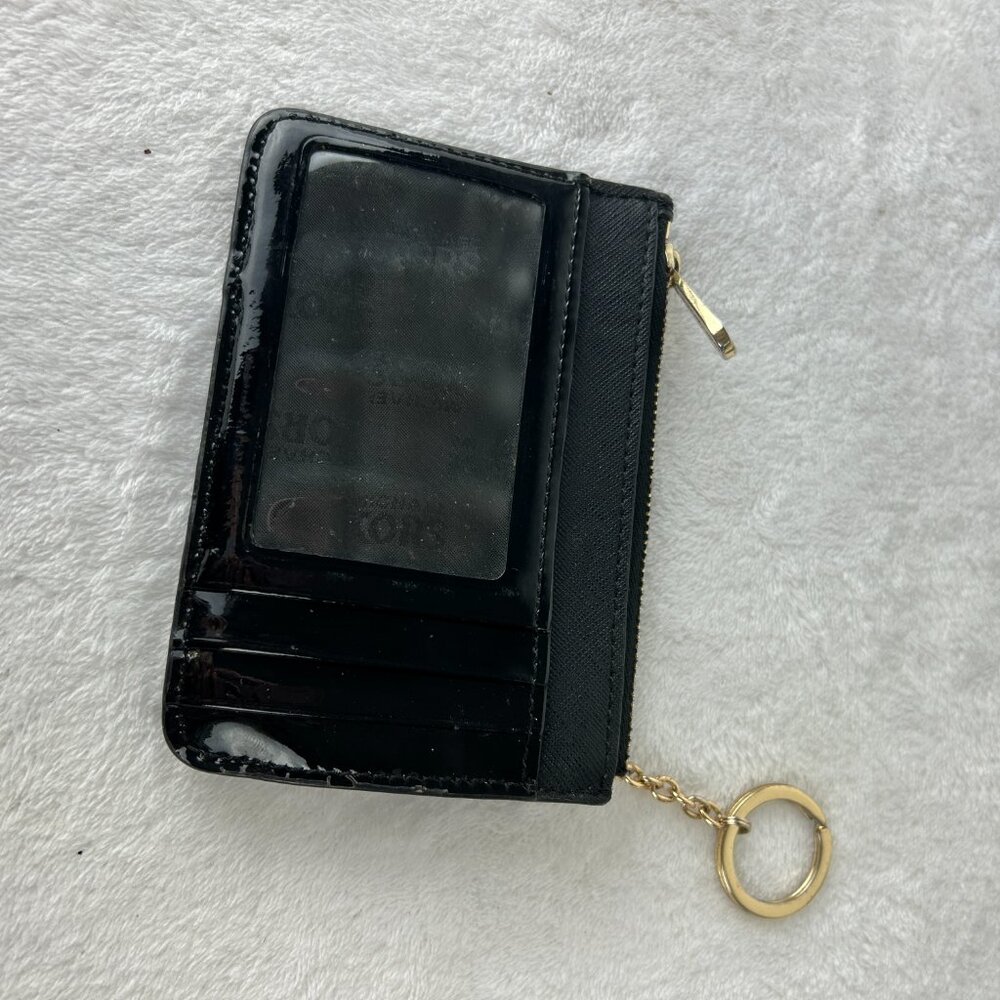 MICHAEL KORS JET SET TRAVEL COIN POUCH ID HOLDER WALLET LIMITED EDITION BLACK - Picture 4 of 10